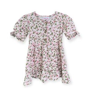 Little Lass Floral Button Down Dress | 24M